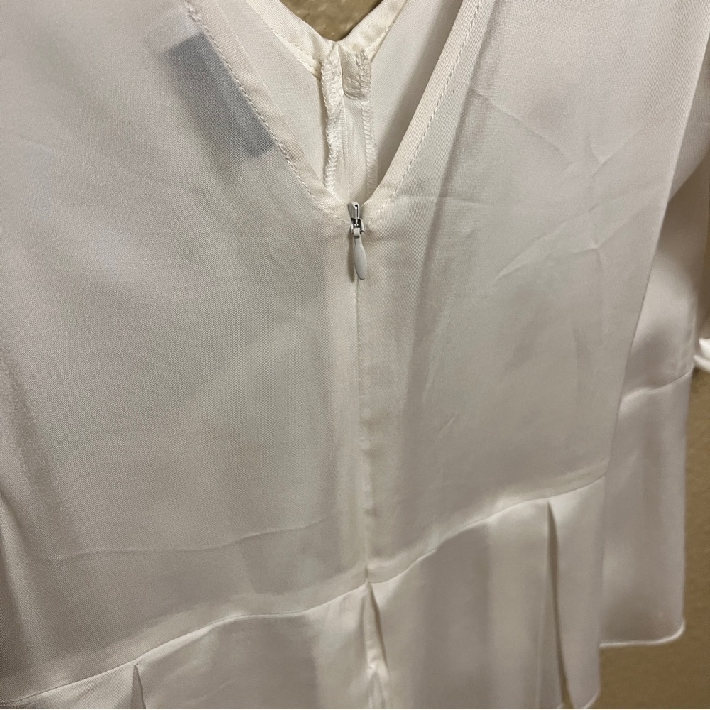 SANDRO Peplum Satin Top Size 8 - Picture 10 of 13